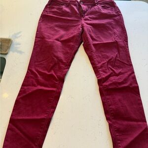 Artisan Ny Burgundy Skinny Jeans